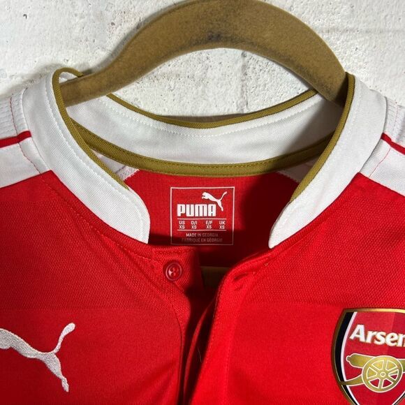ARSENAL 2014 2015 HOME SHIRT JERSEY PUMA SIZE XS MEN #17 ALEXIS SANCHEZ - Picture 6 of 13